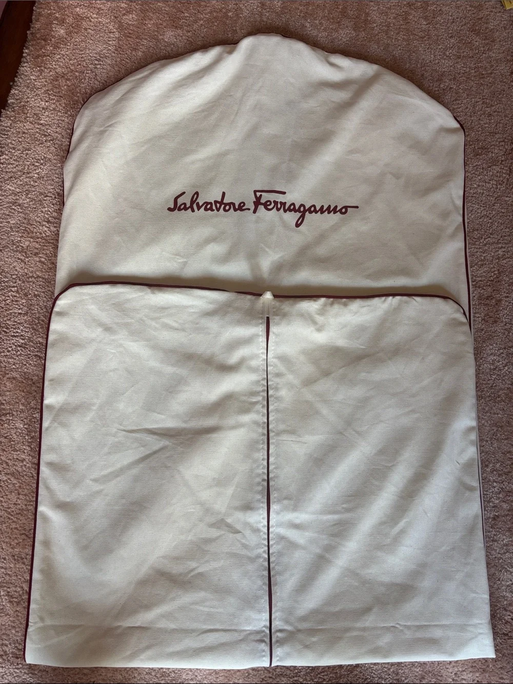 ♥️ New Salvatore Ferragamo Cotton heavy Garment Bag